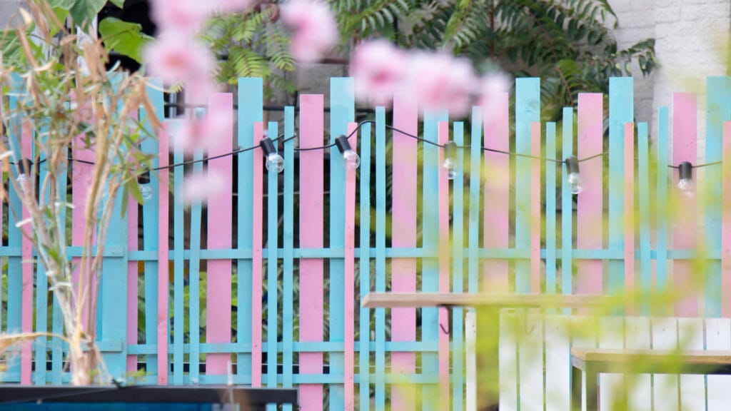 colorful fence