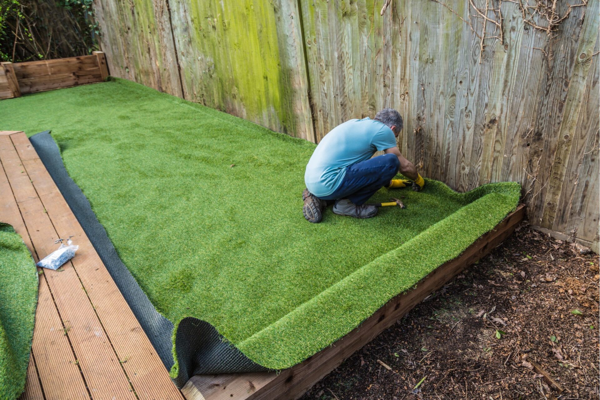 diy artificial grass