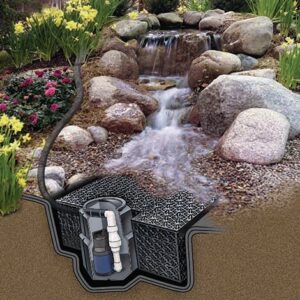 Home 7 pondless waterfall construction